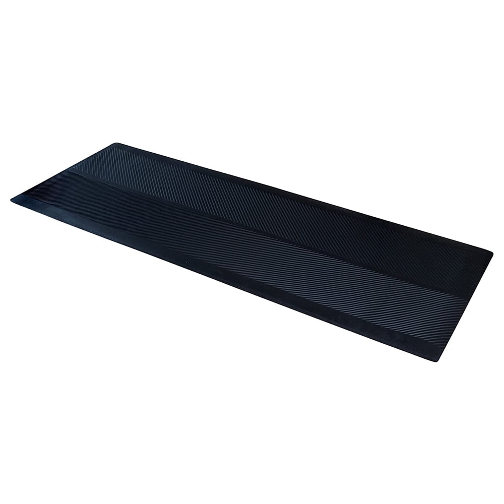Black 6' Long Rubber Outdoor Protective Runner Mat