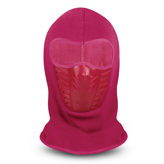 ClimaZero Adult Pink Micro Fleece Air Flow Face Mask Ski Mask Neck Gaiter Hood Hat Beanie