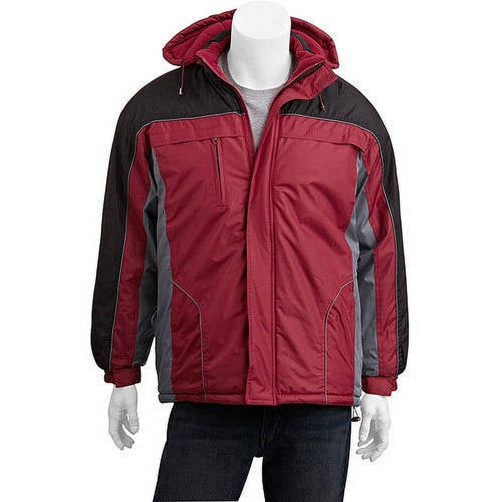 Climate Concepts Big Men's Fleece Lined Jacket with Removable Hood