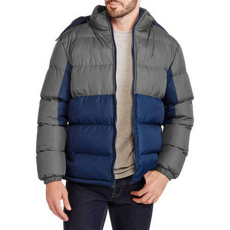Color block bubble online jacket