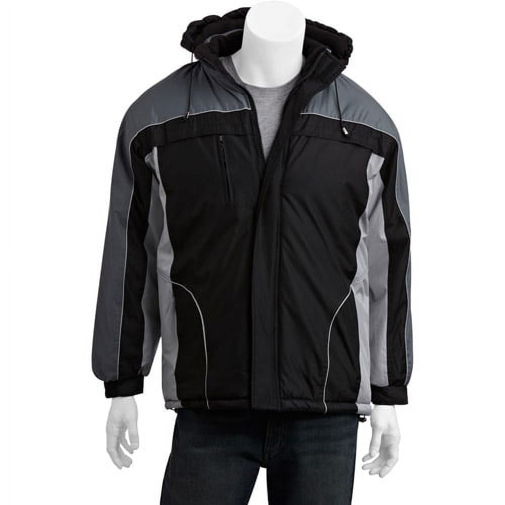 Climate Concepts Men's Fleece Lined Jacket with Removable Hood