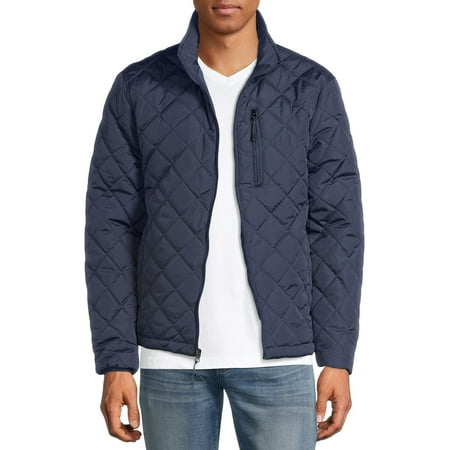 Climate Concepts Men's Quilted Jacket with Stand Collar