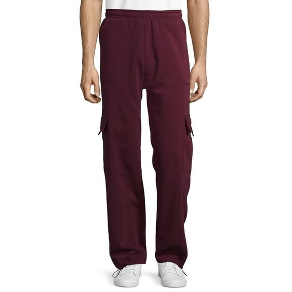 Climate Concepts Men's and Big Men's Fleece Cargo Pocket Sweatpants, Sizes S-5XL