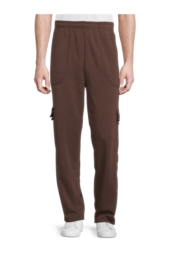 Men's and Big Men's Fleece Cargo Pocket Sweatpants, Sizes S-5XL