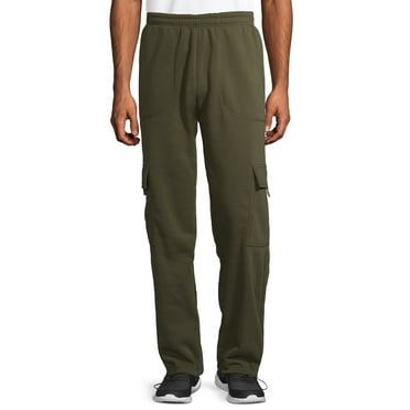 Climate Concepts Men's and Big Men's Fleece Cargo Pocket Sweatpants, Sizes S-5XL