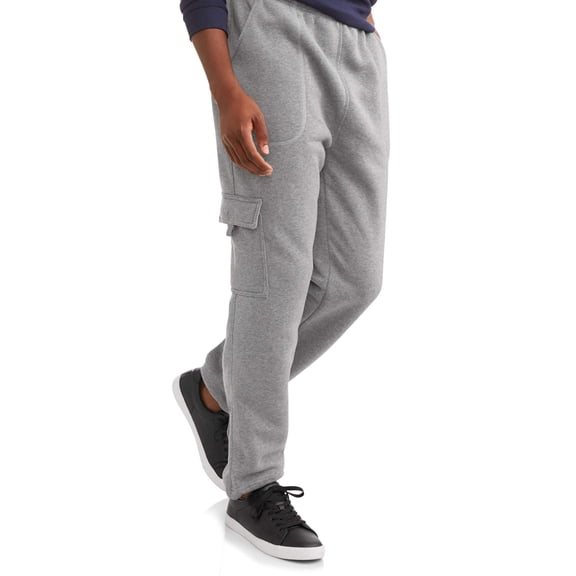 Climate Concepts Men's and Big Men's Fleece Cargo Pocket Sweatpants, Sizes S-5XL