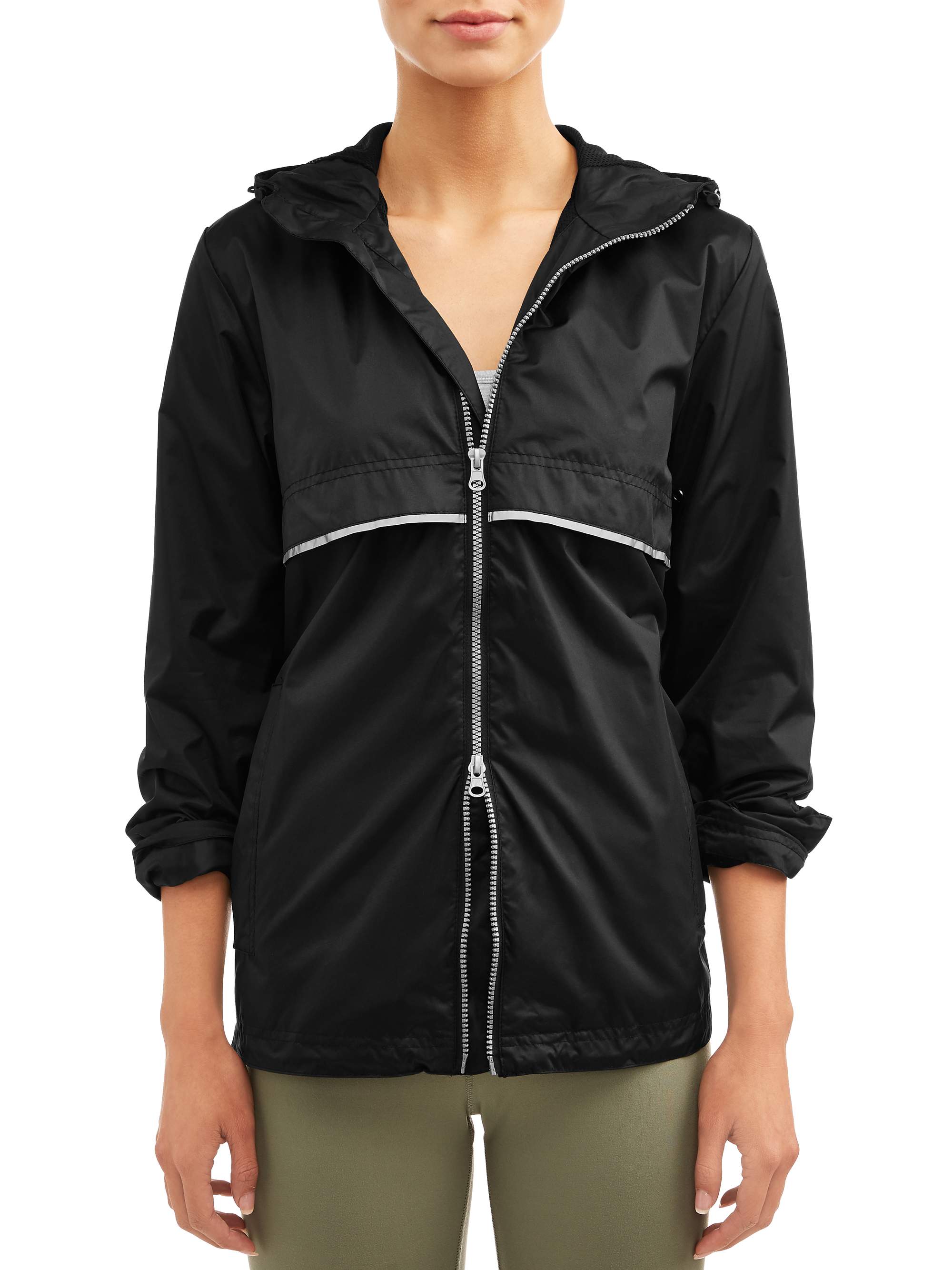 Climate Concepts Women's Hooded Windbreaker Jacket - image 1 of 4