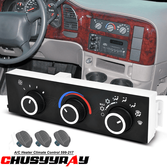 Climate Control Module 599-217 AC Heater Switch Panel for 1996-2024 Chevy Express GMC Savana 1500