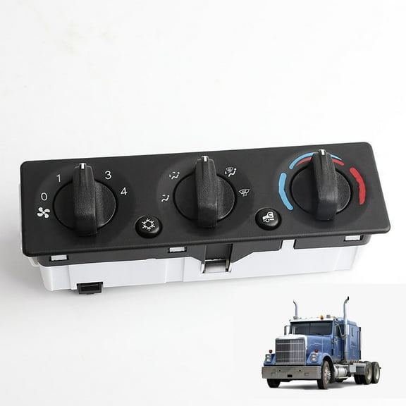 Climate Control Panel Replacement for Peterbilt HVAC Q21-6119, Air Conditioning Control Module Easy to Install-black