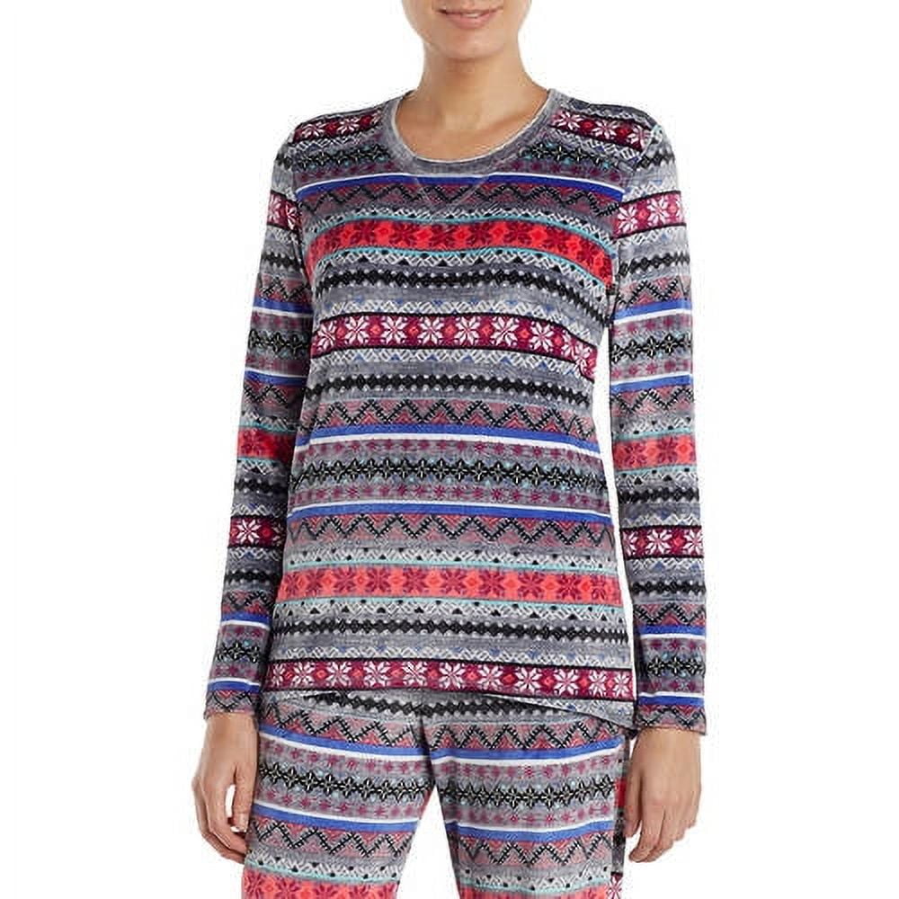 Climate Right by Cuddl Duds Women's Pajama Velour Sleep Top