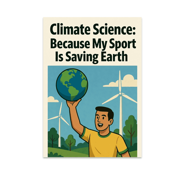 Climate Science: Because My Sport Is Saving Earth - Environmental Activist - 13x19 Poster Print