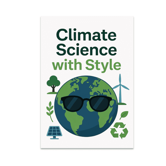 Climate Science with Style - Eco-Conscious Decor Enthusiast - 13x19 Poster Print