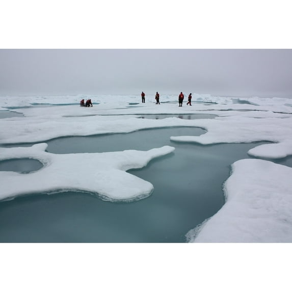 Climate Scientists Studying Arctic Sea Ice And Melt Ponds In The Chukchi Sea. July 4 History
