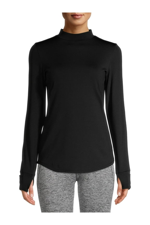 ClimateRight Women's Thermal Plush Warmth Mock Top