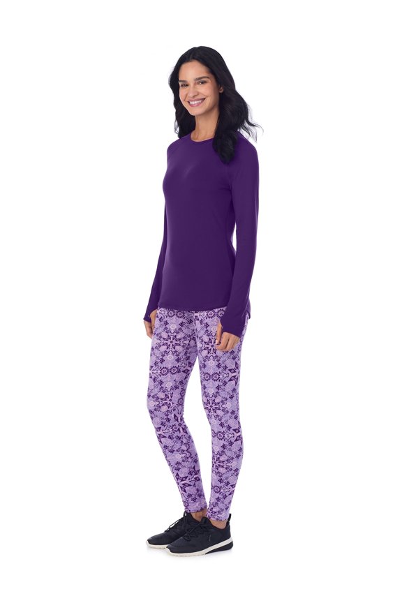 ClimateRight by Cuddl Duds Base Layer 2-piece Base layer Top and Legging Set (Women's and Women's Plus)