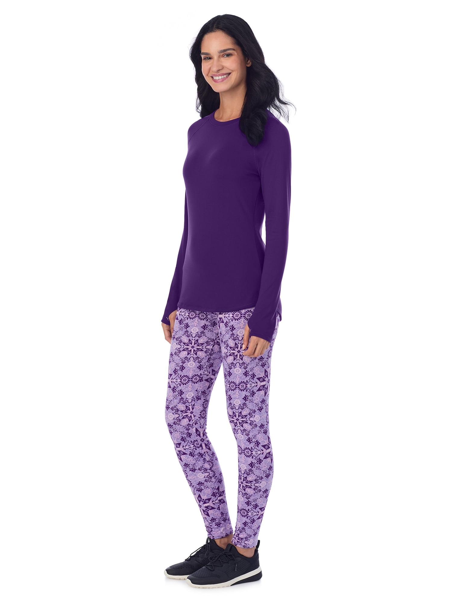 ClimateRight by Cuddl Duds Base Layer 2-piece Base layer Top and Legging Set (Women's and Women's Plus)
