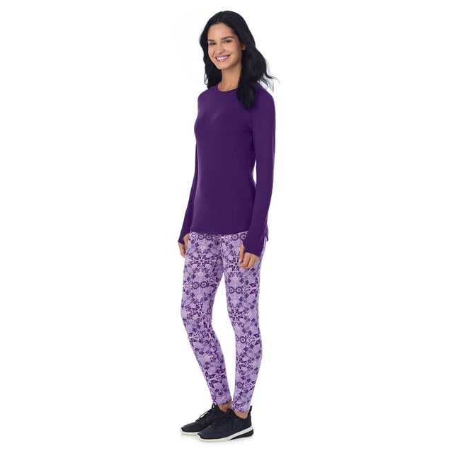 ClimateRight by Cuddl Duds Base Layer 2-piece Base layer Top and Legging Set (Women's and Women's Plus)
