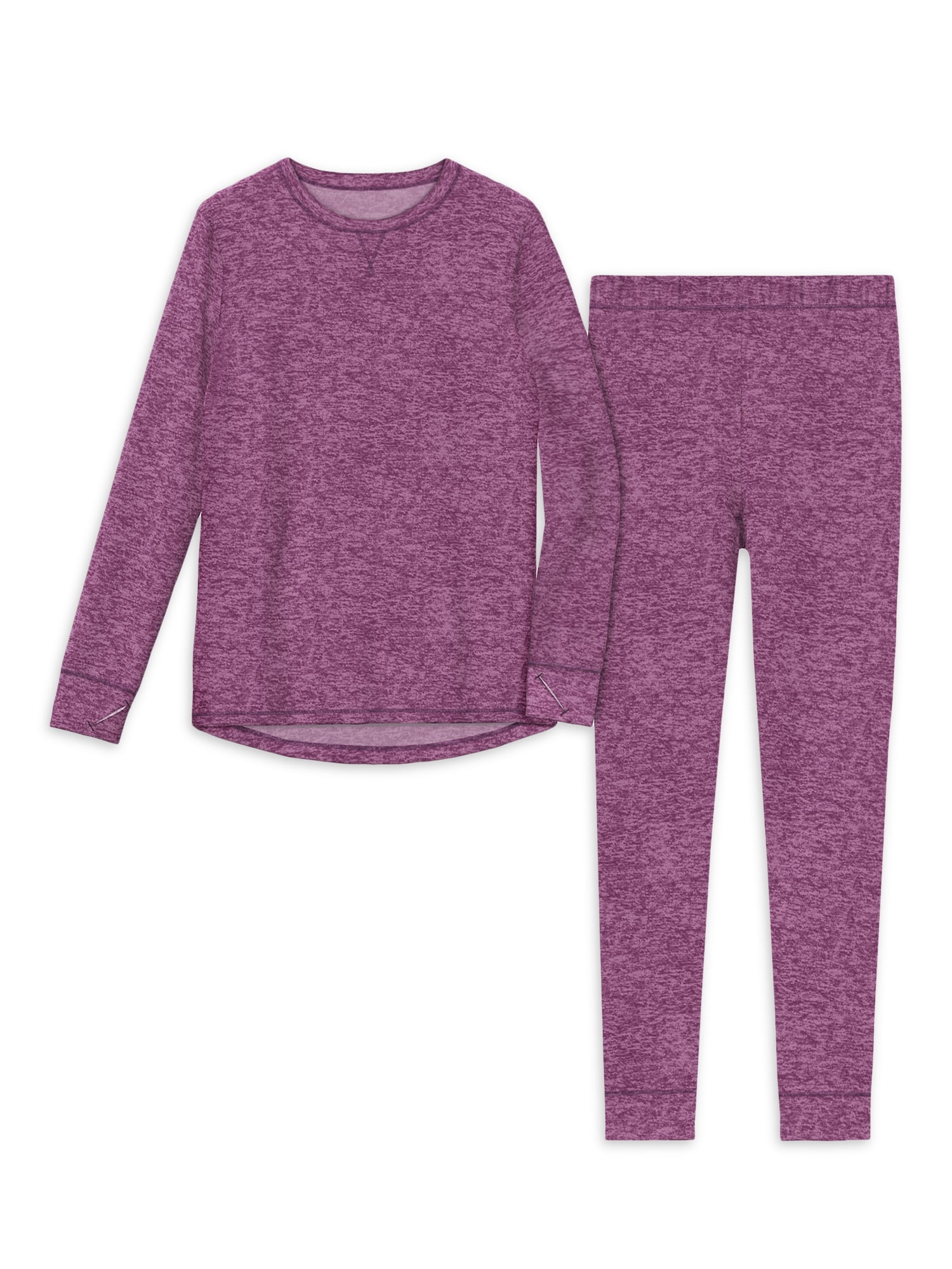 ClimateRight by Cuddl Duds Fleece Women's Sleepwear Pajamas, Purple