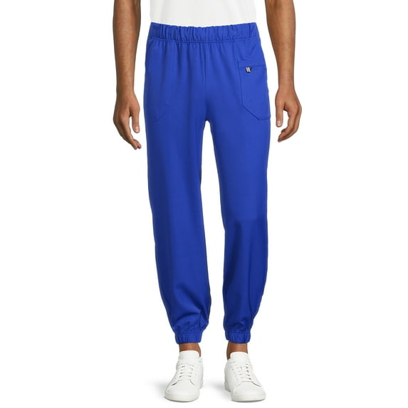 ClimateRight by Cuddl Duds Men's Woven Twill Scrub Joggers