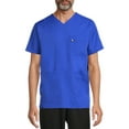thumbnail image 1 of ClimateRight by Cuddl Duds Men's Woven Twill V-Neck Scrub Top, 1 of 5