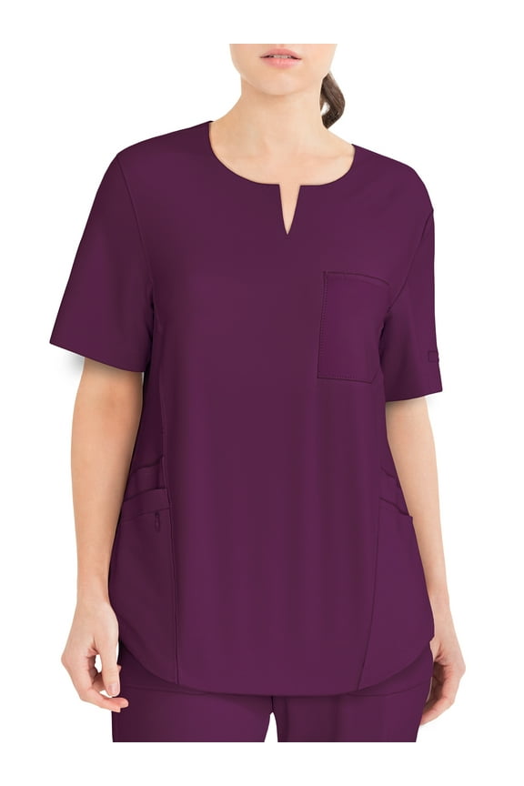 ClimateRight by Cuddl Duds Modern Fit Short Sleeve Scrub Top (Women's), 1 Count, 1 Pack