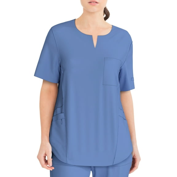 ClimateRight by Cuddl Duds Modern Fit Short Sleeve Scrub Top (Women's Plus), 1 Count, 1 Pack