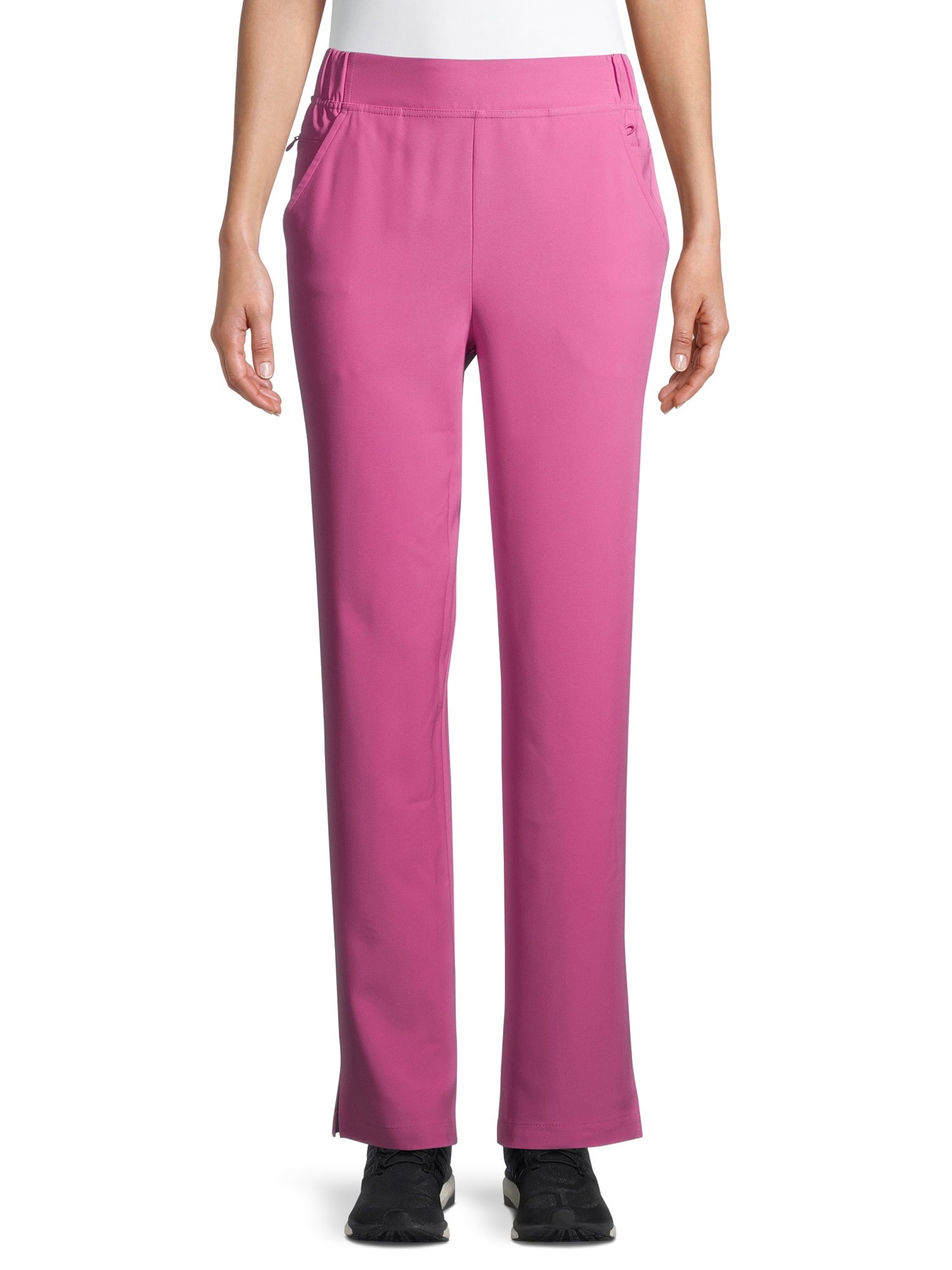 ClimateRight by Cuddl Duds Modern Fit Straight-Leg Flat Front Scrub Pant (Women's Petite), 1 Count, 1 Pack