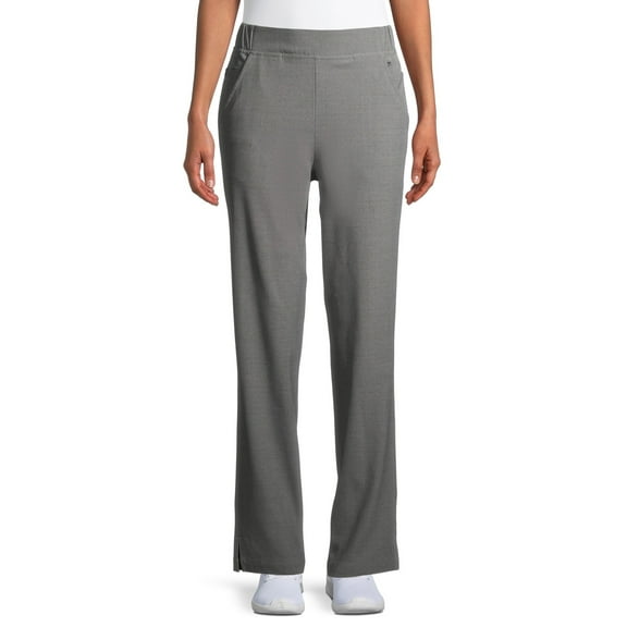 ClimateRight by Cuddl Duds Modern Fit Straight-Leg Flat Front Scrub Pant (Women's Petite), 1 Count, 1 Pack