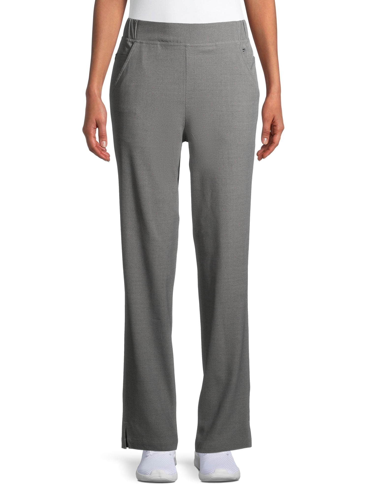 ClimateRight by Cuddl Duds Modern Fit Straight-Leg Flat Front Scrub Pant (Women's Petite), 1 Count, 1 Pack