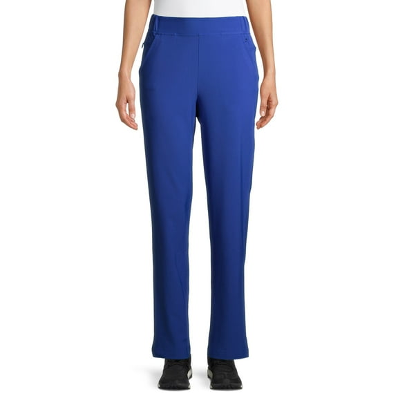 ClimateRight by Cuddl Duds Modern Fit Straight-Leg Flat Front Scrub Pant (Women's Petite), 1 Count, 1 Pack