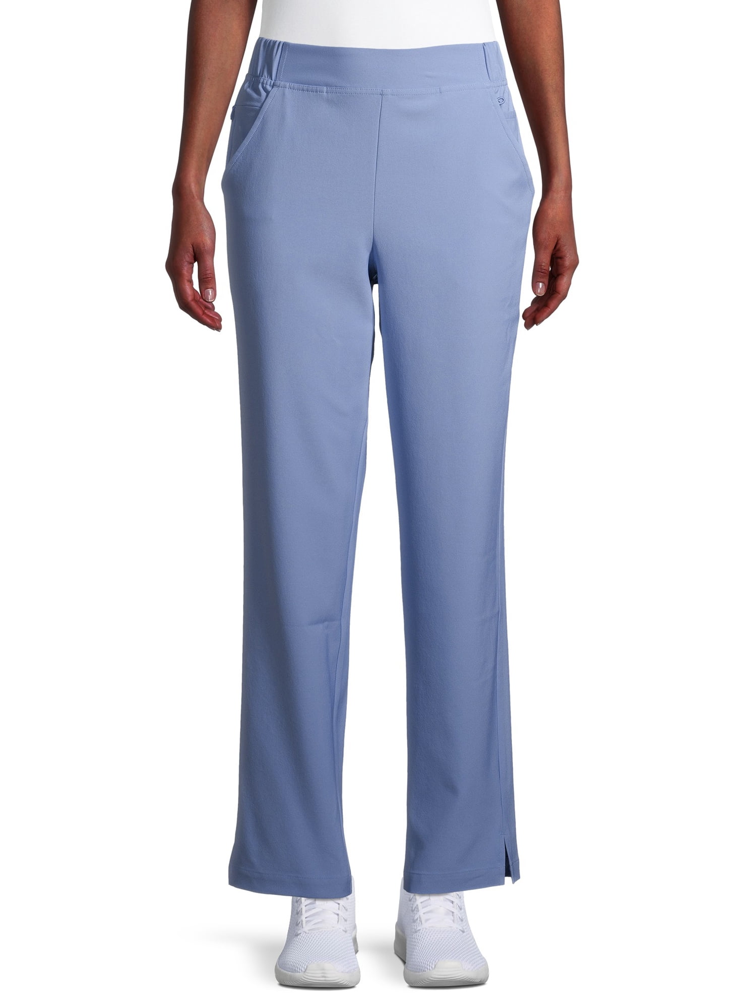 ClimateRight by Cuddl Duds Modern Fit Straight-Leg Flat Front Scrub Pant (Women's Petite), 1 Count, 1 Pack