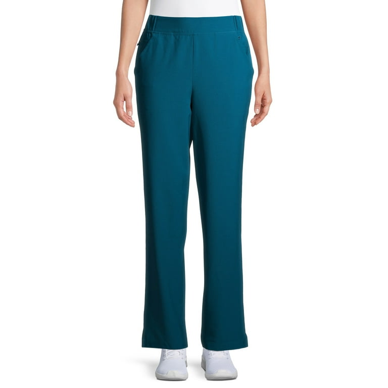 ClimateRight by Cuddl Duds Modern Fit Straight-Leg Flat Front Scrub Pant  (Women's and Women's Plus), 1 Count, 1 Pack 