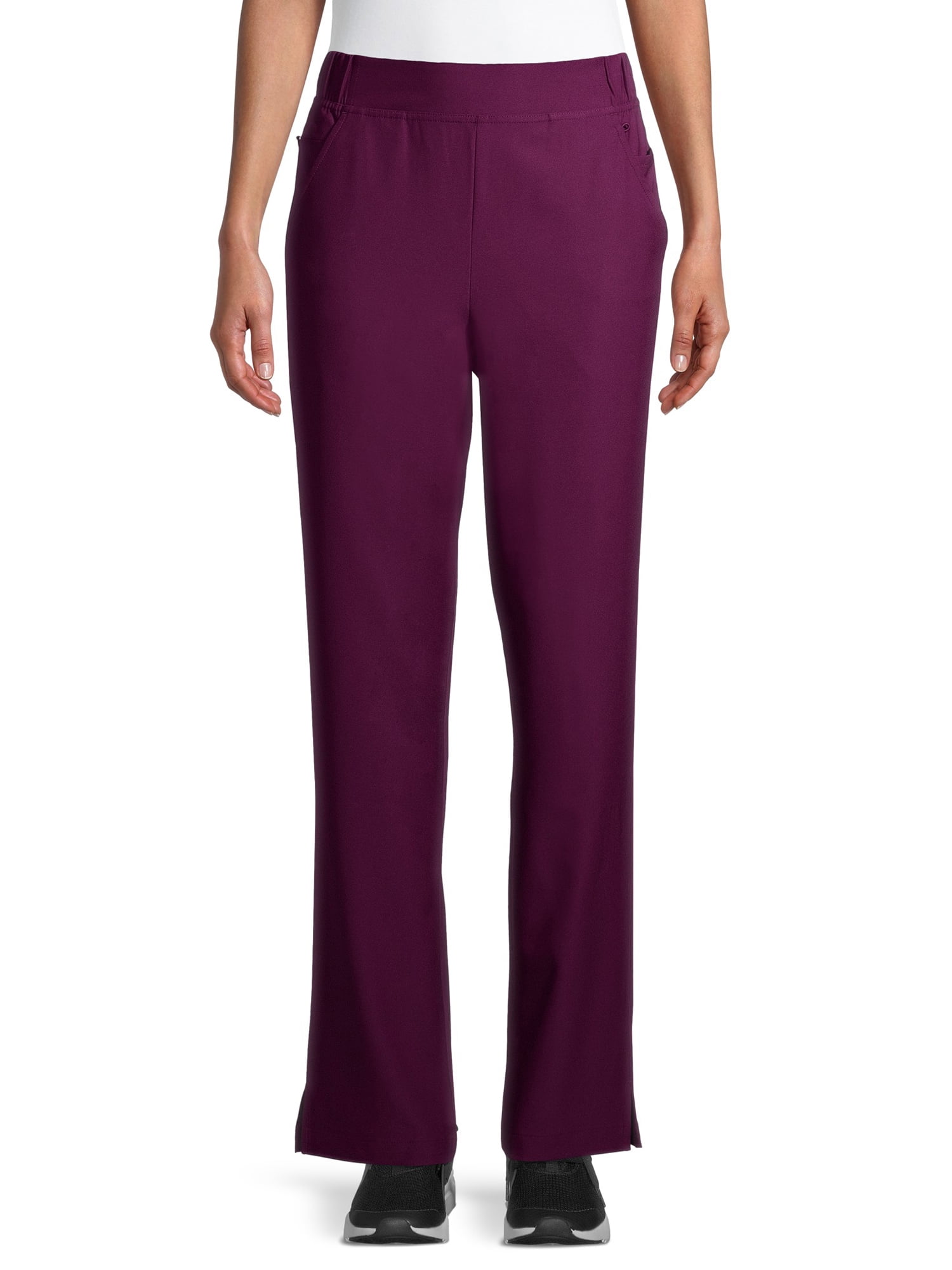 ClimateRight by Cuddl Duds Modern Fit Straight-Leg Flat Front Scrub Pant (Women's and Women's Plus), 1 Count, 1 Pack