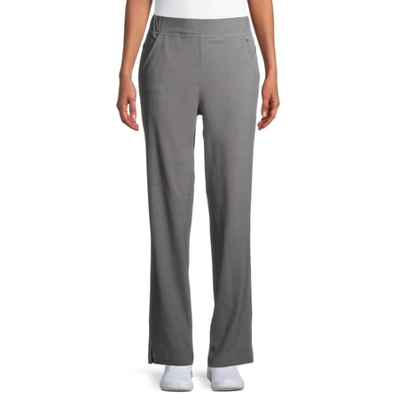 ClimateRight by Cuddl Duds Modern Fit Straight-Leg Flat Front Scrub Pant (Women's and Women's Plus), 1 Count, 1 Pack