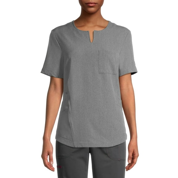 ClimateRight by Cuddl Duds Relaxed Fit Short Sleeve Scrub Top (Women's), 1 Count, 1 Pack