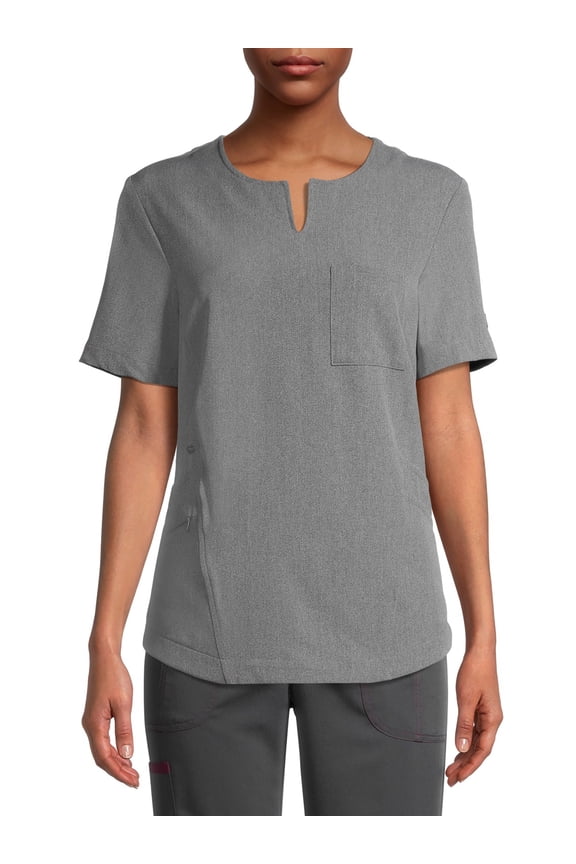 ClimateRight by Cuddl Duds Relaxed Fit Short Sleeve Scrub Top (Women's), 1 Count, 1 Pack