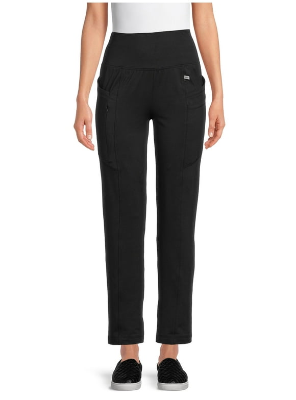 ClimateRight by Cuddl Duds Scrubs Women’s and Women's Plus Jersey Knit Multi-Task Pant