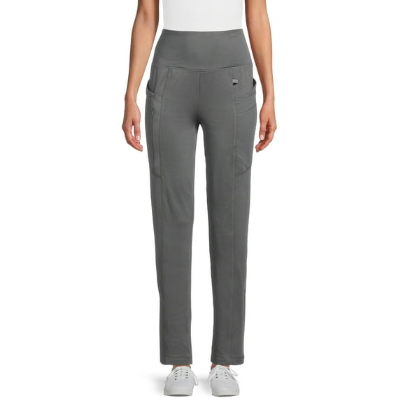 ClimateRight by Cuddl Duds Scrubs Women’s and Women's Plus Jersey Knit Multi-Task Pant