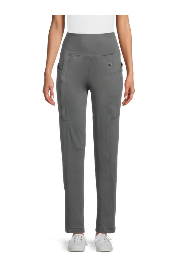 ClimateRight by Cuddl Duds Scrubs Women’s and Women's Plus Jersey Knit Multi-Task Pant