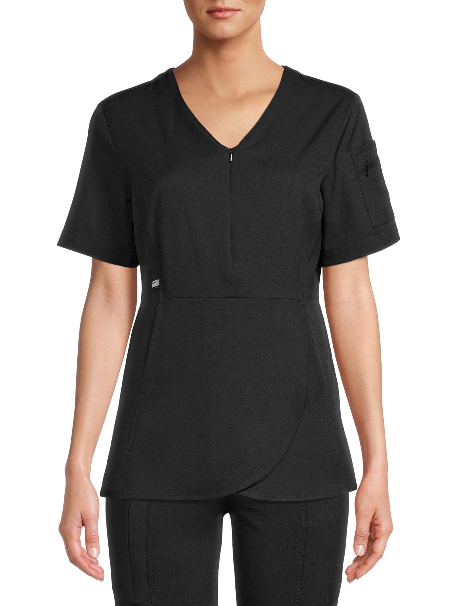 ClimateRight by Cuddl Duds Scrubs Women’s and Women's Plus Zip Neck