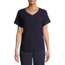 ClimateRight by Cuddl Duds Short Sleeve V-Neck Scrub Top (Women's), 1 Count, 1 Pack