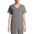 thumbnail image 1 of ClimateRight by Cuddl Duds Short Sleeve V-Neck Scrub Top (Women's ), 1 of 7