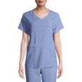 thumbnail image 1 of ClimateRight by Cuddl Duds Short Sleeve V-Neck Scrub Top (Women's ), 1 of 7