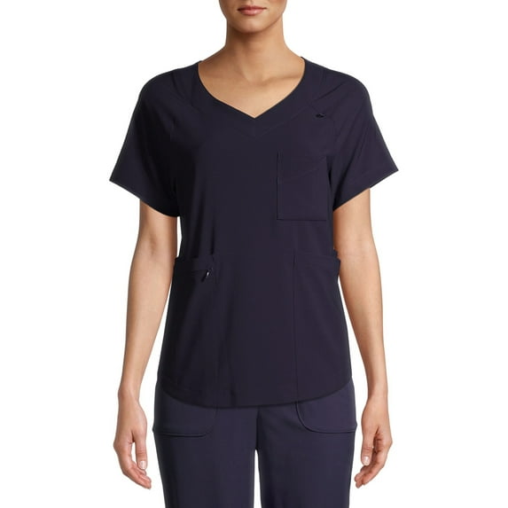 ClimateRight by Cuddl Duds Short Sleeve V-Neck Scrub Top (Women's )