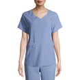 thumbnail image 1 of ClimateRight by Cuddl Duds Short Sleeve V-Neck Scrub Top (Women's ), 1 of 7