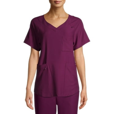 ClimateRight by Cuddl Duds Short Sleeve V-Neck Scrub Top (Women's )