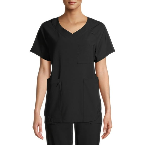 ClimateRight by Cuddl Duds Short Sleeve V-Neck Scrub Top (Women's )