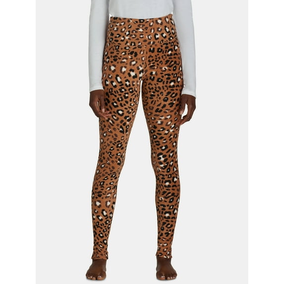 ClimateRight by Cuddl Duds Stretch Women's Warm Stretch Fleece High Rise Base Layer Thermal Legging, Sizes XS to 4X