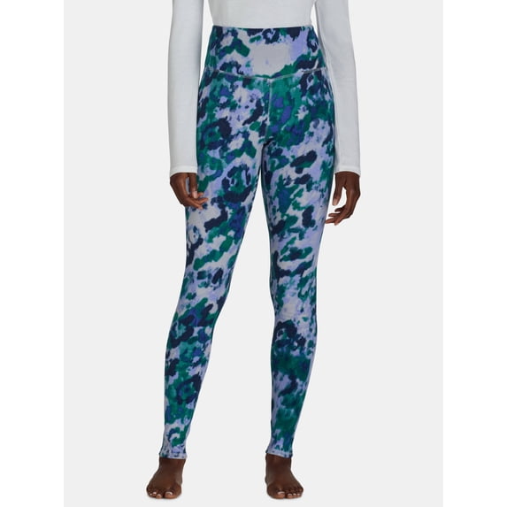 ClimateRight by Cuddl Duds Stretch Women's Warm Stretch Fleece High Rise Base Layer Thermal Legging, Sizes XS to 4X