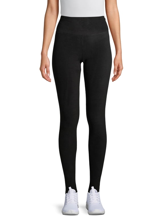 ClimateRight by Cuddl Duds Stretch Women's Mild Stretch Fleece High Rise Base Layer Thermal Legging, Sizes XS to 4X
